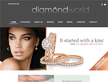 Tablet Screenshot of diamond-world.com.au